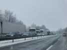 VIDÉO. L'A28 de Rouen vers le nord complètement engorgée sous la neige