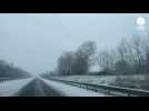 VIDEO. Neige : la RN 12 blanchie par la neige dans l'Orne
