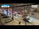 VIDÉO. Neige et verglas : les voitures commencent à patiner à Nantes