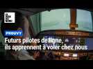 Futurs pilotes de ligne, ils apprennent à voler à Prouvy près de Valenciennes