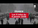 VIDEO. Les 5 infos France du 6 janvier 2026