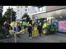 Brest : Les agriculteurs enterrent symboliquement l'agriculture française