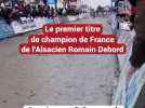 L'émotion de l'Alsacien Romain Debord, champion de France Espoirs de cyclo-cross