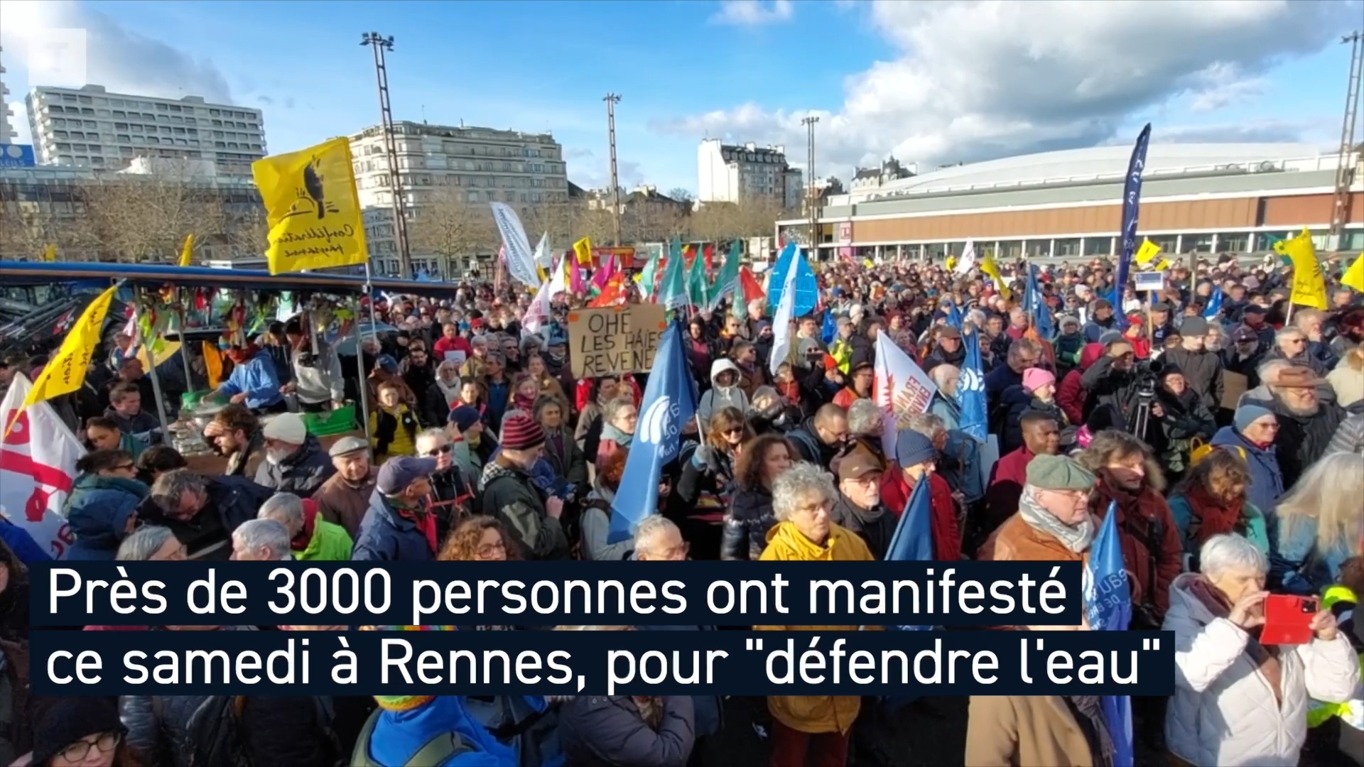 « C’est l’intérêt de tout le monde » à Rennes environ 3 000 manifestants pour défendre la qualité et la gestion de l’eau