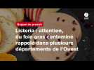 VIDÉO. Listeria : attention, du foie gras contaminé rappelé dans plusieurs départements de l'Ouest
