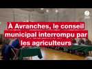 VIDÉO. À Avranches, les agriculteurs s'invitent à la mairie en plein conseil municipal