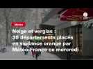 VIDEO. Neige et verglas : 38 départements placés en vigilance orange par Météo-France ce mercredi