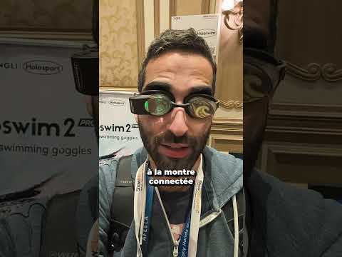 Des lunettes de natation connectées  #natation  #lunetesconnectées  #ces2026 #ces #tech #shorts