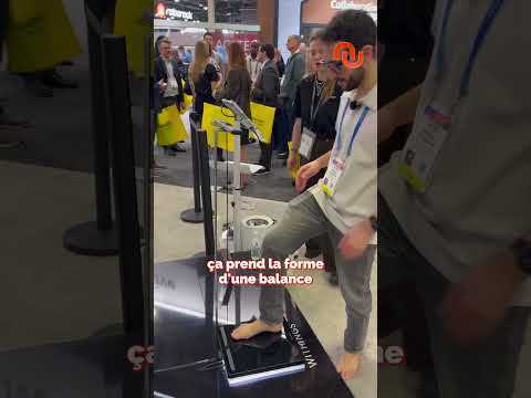 Cette balance permet de mesurer 60 données de santé ! #shorts