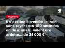 VIDEO. Il s'obstine à prendre le train sans payer : ses 180 amendes en deux ans lui valent une ardoise... de 35 000 ¬