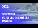 Les premières images de la tempête Goretti
