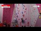VIDÉO. Les jeunes grimpeurs ont défié le mur d'escalade de Loudéac lors de l'épreuve de vitesse du combiné régional