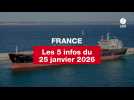 VIDEO. Les 5 infos France du 25 janvier 2026