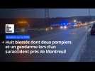 Huit blessés dont deux pompiers et un gendarme lors d'un suraccident sur la D939 près de Montreuil