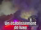 Les images de l'incendie d'un hôtel de luxe dans la station de ski de Courchevel