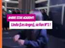 Linda (Les Anges) à fond derrière Ambre de la Star Academy