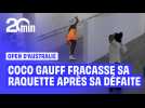 Coco Gauff fracasse sa raquette après sa défaite à l'Open d'Australie
