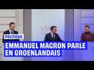 Emmanuel Macron se risque au groenlandais