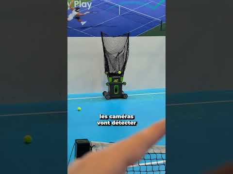 Un robot tennis équipé d'une IA pour arrêter de jouer seul #robottenis #robot #tennis #shorts