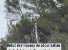 Les images du début des travaux de sécurisation de la falaise de Tourrette-Levens
