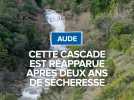 La cascade de Mayronnes est réapparue après deux ans de sécheresse.