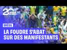 Brésil : La foudre s'abat sur une manifestation pro-Bolsonaro et blesse 89 personnes