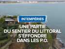 Intempéries : une partie du sentier du littoral s'effondre dans les Pyrénées-Orientales.