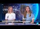 Les porte-drapeau Chloé Trespeuch et Cécile Hernandez sur France 24