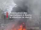 La mobilisation des agriculteurs se durcit à Bastia
