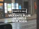 Violente pluie de grêle à Agen