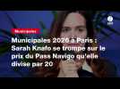 VIDEO. Municipales 2026 à Paris : Sarah Knafo se trompe sur le prix du Pass Navigo qu'elle divise par 20