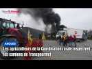 La Coordination rurale inspecte les camions qui livrent le grossiste Transgourmet à Arques, ce lundi 9 février 2026
