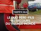 Tempête Nils : Le duo père-fils au secours d'un village inondé dans le Lot-et-Garonne