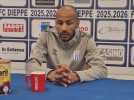 Football. Réaction de Djillalli Bekkar après la défaite de Dieppe face à Saint-Pryvé/Saint-Hilaire