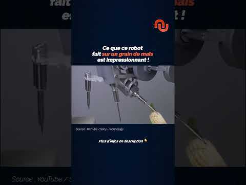 Ce que ce robot fait sur un grain de maïs est impressionnant ! #shorts