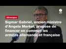 VIDEO. Sigmar Gabriel, ancien ministre d'Angela Merkel, propose de financer en commun les armées allemande et française