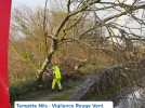 Tempête Nils - Alerte rouge vent violent dans l'Aude.
