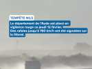 Tempête Nils : le département de l'Aude en vigilance rouge