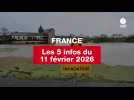 VIDÉO. Les 5 infos France du 11 février 2026