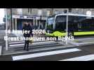 VIDÉO. Plus rapide, plus grand, électrique... Brest inaugure son bus à haut niveau de service
