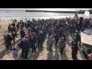VIDÉO. Entre 1 500 et 2 000 personnes mobilisées à Quiberon contre le projet éolien en mer
