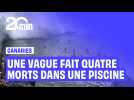 Une vague impressionnante déferle dans une piscine naturelle aux Canaries et fait quatre morts