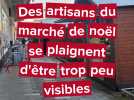 Des artisans du marché de noël de Beauvais se plaignent d'être presque invisibles.