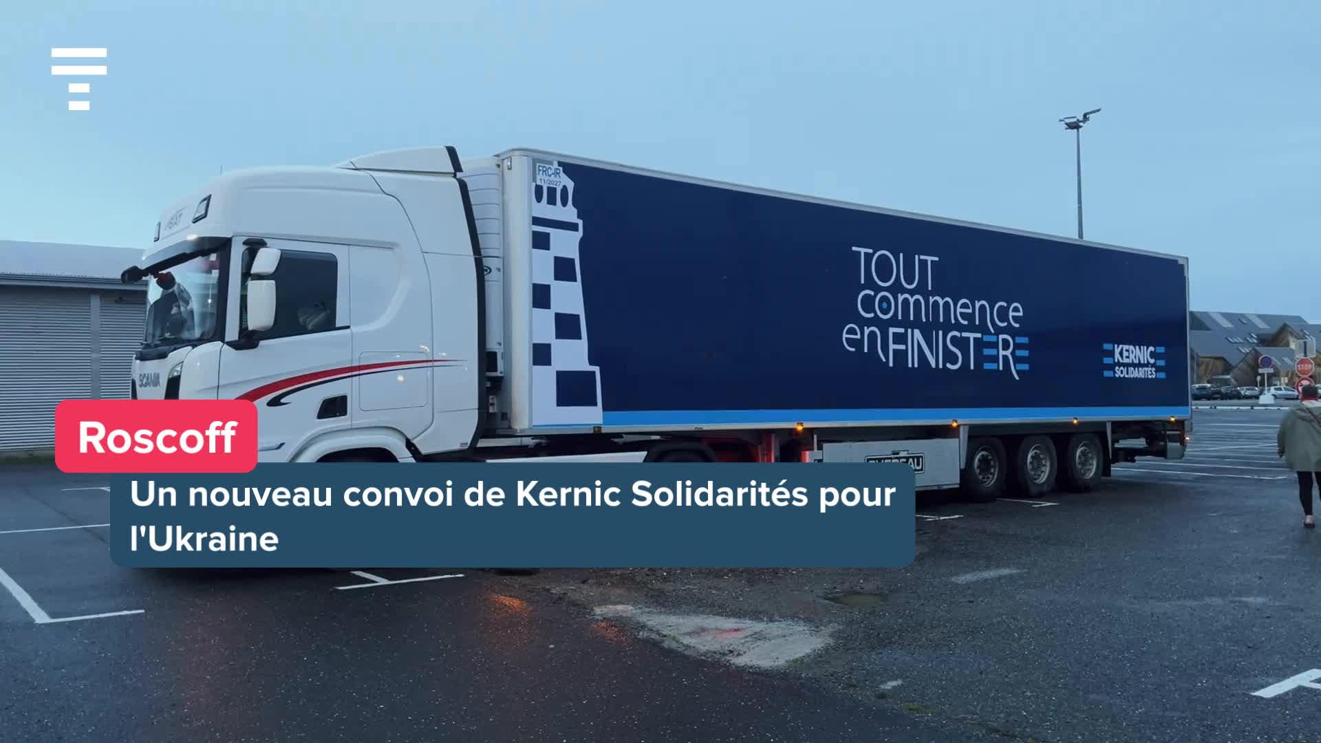 « Si on peut sauver quelques vies, on le fait » : un camion chargé de filets de pêche a quitté Roscoff pour soutenir les Ukrainiens