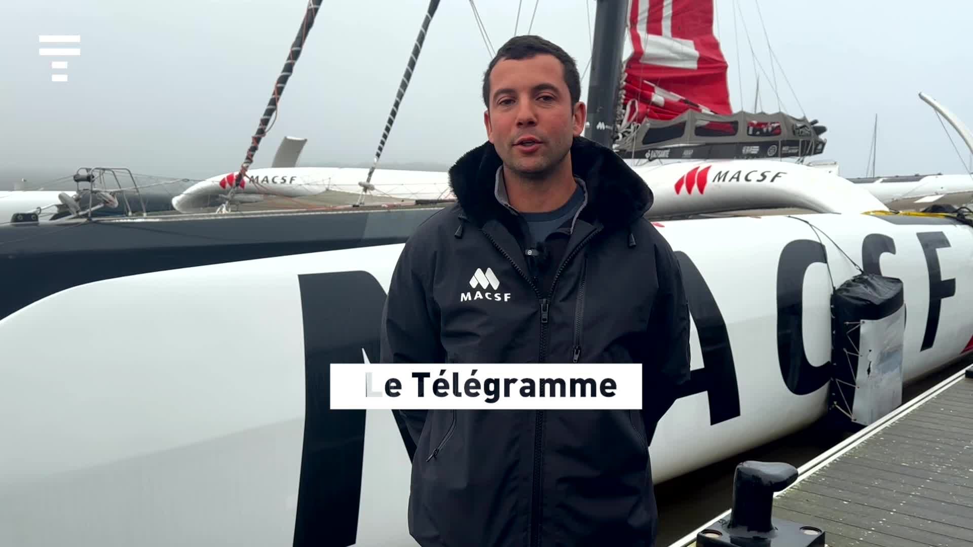 « J'aime que les choses ne soient pas toujours trop faciles » : Guirec Soudée aimerait être le premier à réaliser un tour du monde à l'envers en solitaire et en multicoque ! [Vidéo]