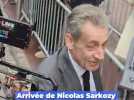 Les images de l'arrivée de Nicolas Sarkozy dans une librairie de Cannes