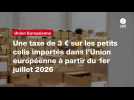 VIDEO. Une taxe de 3 ¬ sur les petits colis importés dans l'Union européenne à partir du 1er juillet 2026