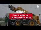 VIDEO. Les 5 infos France du 12 décembre 2025