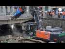 VIDEO. Rennes : le grignotage de la dalle béton du parking Vilaine a commencé