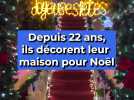 Depuis 22 ans, ils décorent leur maison pour Noël